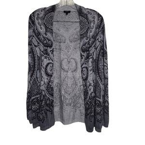 Talbots Open Front Cardigan Gray sz SP